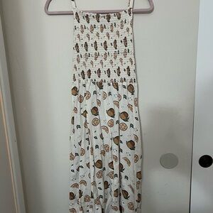 Fruit Print Maxi Dress